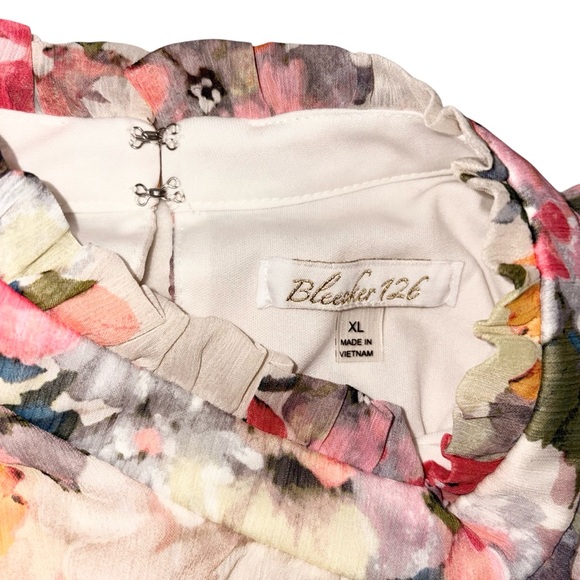 Bleecker 126 Flower Design Sleeveless Short summer Easter Dress - Size XL - Picture 4 of 4